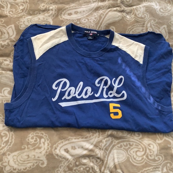 Vintage  Polo sport  tshirt ( no sleeves ) - Picture 7 of 7